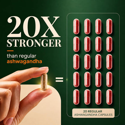 Nutrabud Ashwagandha KSM66 500mg - 30 Capsules - KSM 66 Ashwagandha Tablets for Men & Women - 5% Withanolides for Stress Relief, Energy & Recovery Support (30 Count (Pack of 1), Unflavoured)