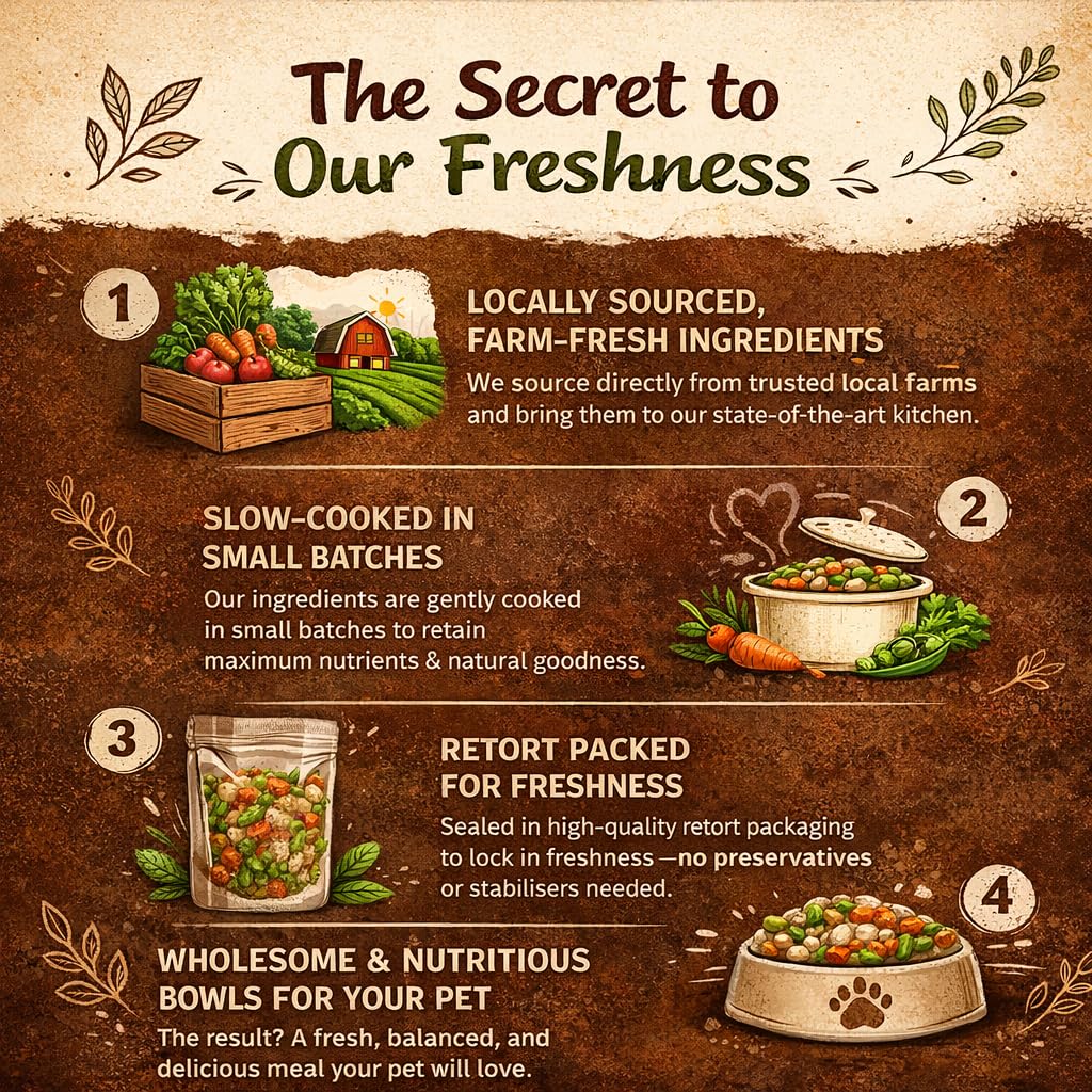Silly Pup Chicken Dog Food | Gently Cooked Wet Food | Real Chicken, Pumpkin & Seeds | No Preservatives, No Sugar | Vet Crafted | High Protein | All Breeds & Age (1 Pouch (100g))