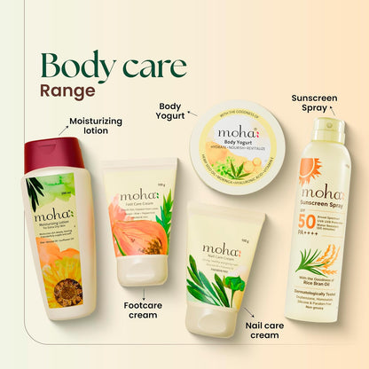 Moha Foot Cream for Dry & Cracked Feet | Deep Nourishment & Fast Healing Heel Repair Cream | Cooling & Vegan Formula with Aloe, Papaya, Peppermint & kapurkachri | Clinically Proven | Moisturizing Foot Cream for Rough Calloused Skin 100gm