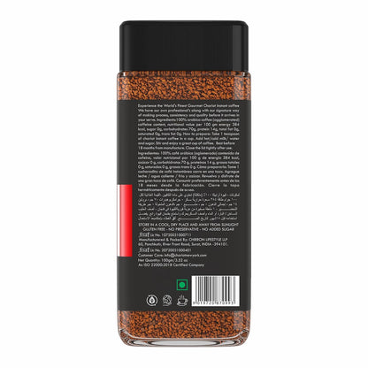 Chariot New York Classic Instant Coffee | 100% Pure Arabica Agglomerated Coffee | Rich Aroma, Smooth Taste | No Chicory | Premium Instant Coffee Jar