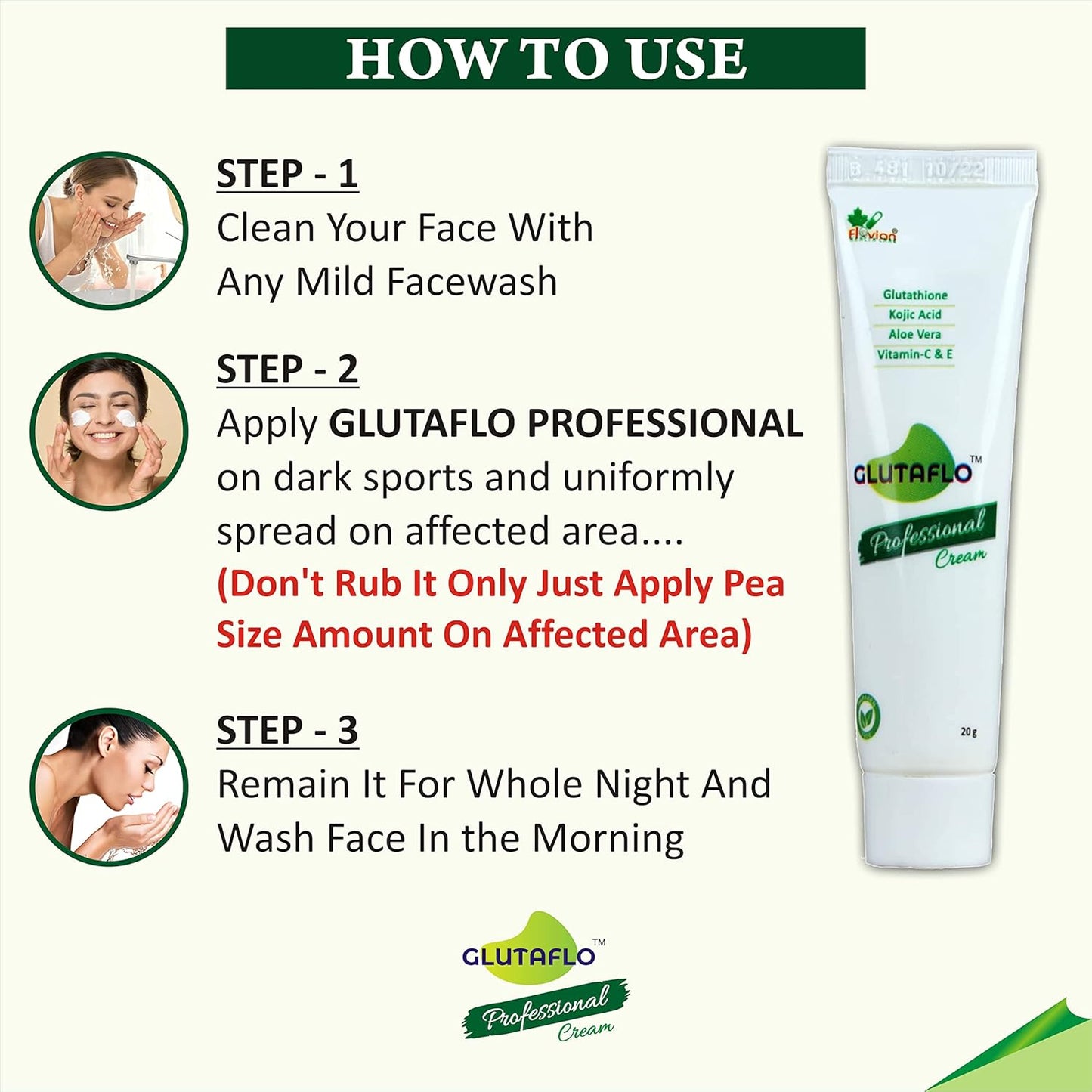 PROFESSIONAL CREAM 20GM Face Cream For Melasma Dark Spots Pigmentation and Anti Ageing With Vitamine C & E & B3