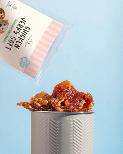 PAWPOURRI Made with 100% Natural Chicken JerkySoft Treats Suitable for All Sized Dogs & Breeds (Chicken Jerky Soft)