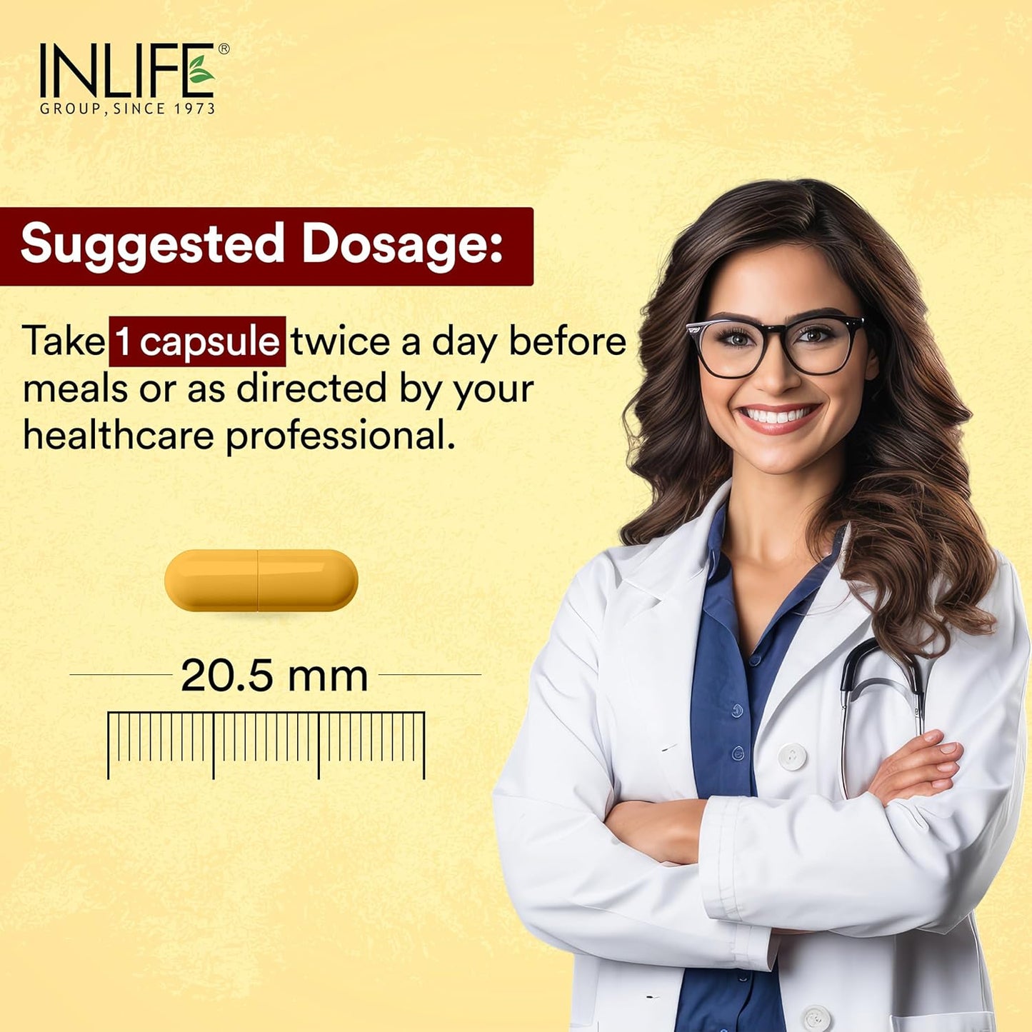 INLIFE Curcumin C3 Complex (95% Curcuminoids) 500 mg Turmeric with BioPerine (Piperine) Extract Supplement 5 mg - 60 Capsules (Pack of 1)