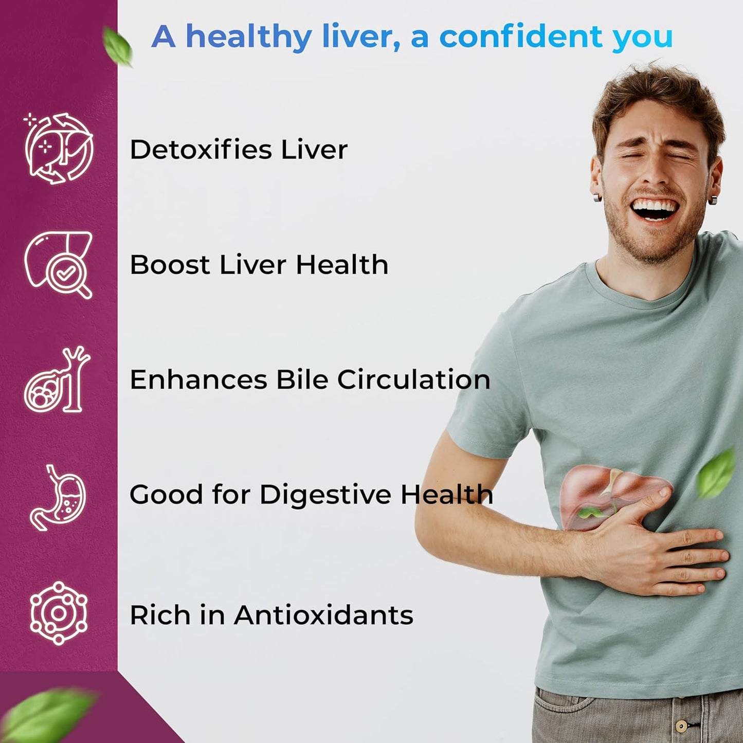 Zephivo HEALTH VEDA ORGANICS PRIVATE LIMITED Milk Thistle Extract, 800 mg Liver Support Supplement | 60 Veg Tablets | For Liver Support & Liver Detox | For both Men & Women
