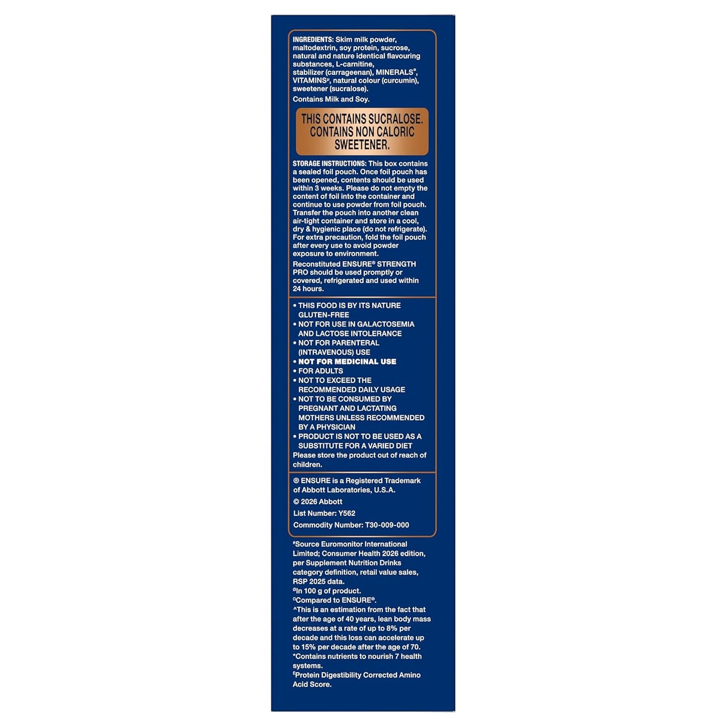 Ensure Strength Pro High Protein Nutritional Drink for Adults | Vanilla Delight 400g | 30g Protein | Low GI | Gluten Free | L-Carnitine | No Artificial Flavors | Supports Muscles, Bones, Heart, Immunity & Metabolic Health