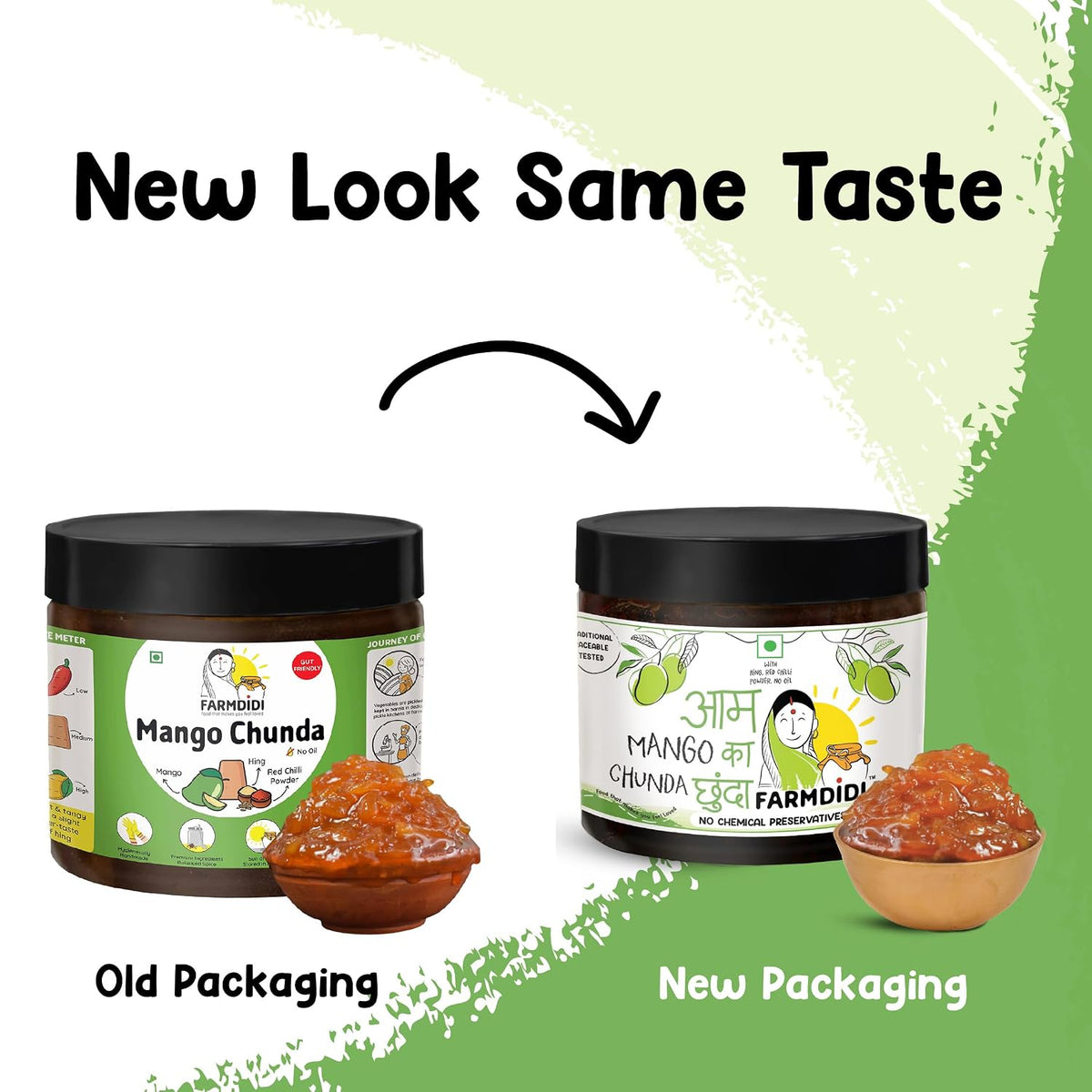 FarmDidi Mango Chunda Chutney Sweet & Tangy Aam Chunda (Aam Murabba Style) Homemade Traditional Pickle Oil-Free No Chemical Preservatives