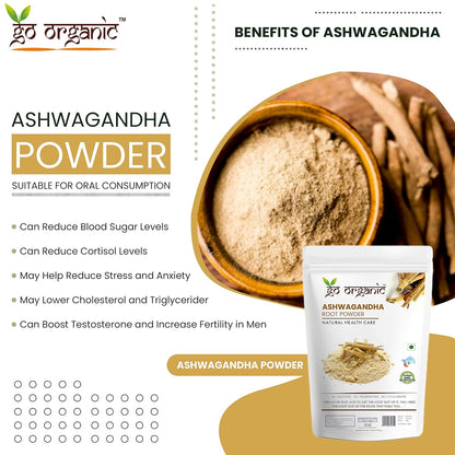 Go Organic Ashwagandha Root Powder 250g