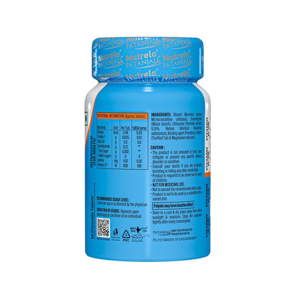 NUTRELA PATANJALI VIT D2K NATURAL TAB- VANILLA, Pack of 60 tabs