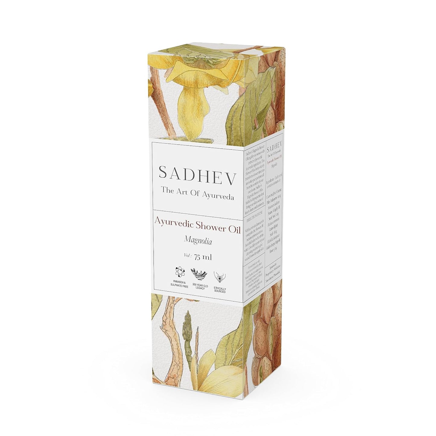 Sadhev Ayurvedic Shower Oil With Goodness Of Magnolia For Hydration And Moistrization