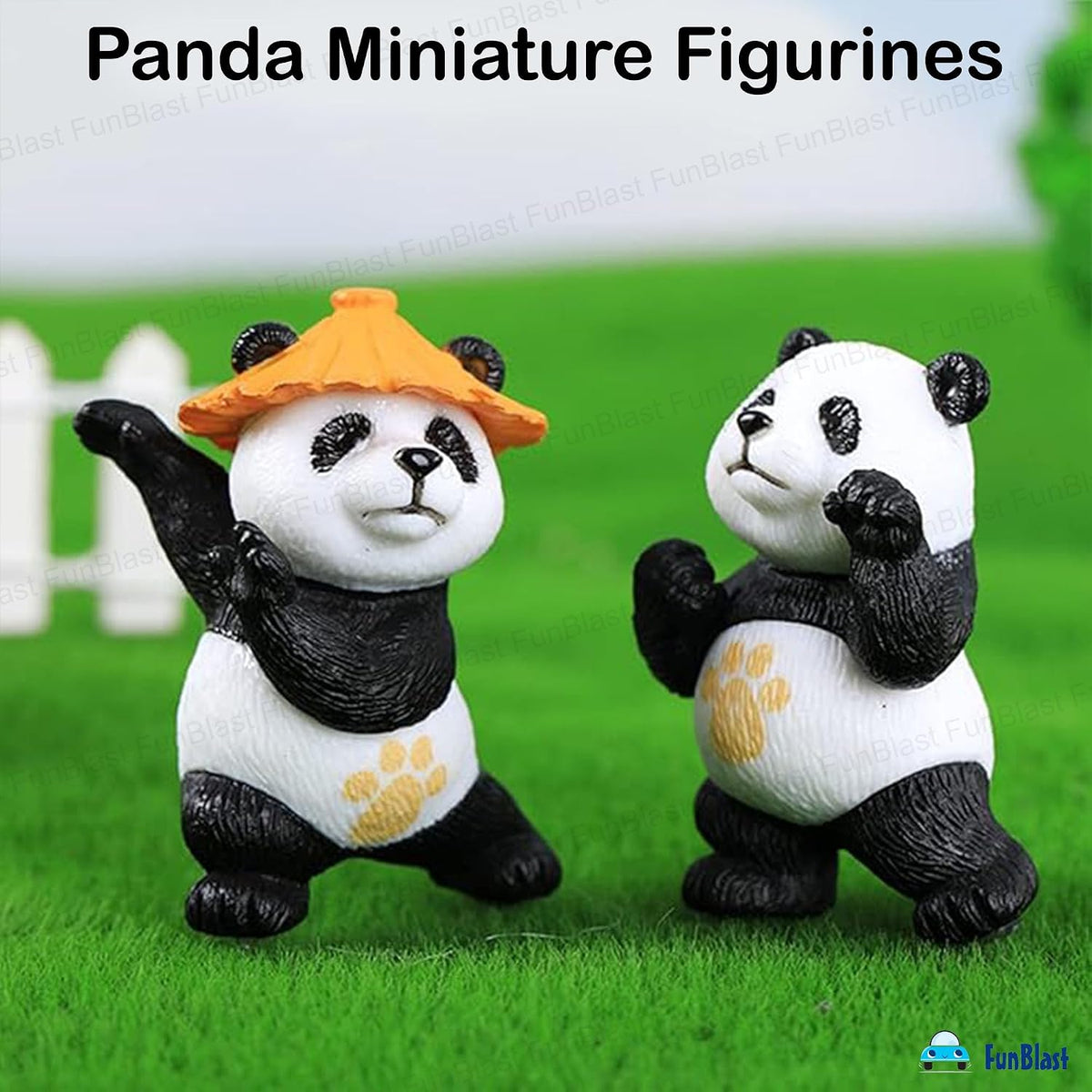 Panda Miniature Figurines - Decorative Showpiece, Gift for Him/Her, Diwali Deepwali New Year Home Decor, Bedroom, Living Room, Office, Table, Car Dashboard (Style-C)