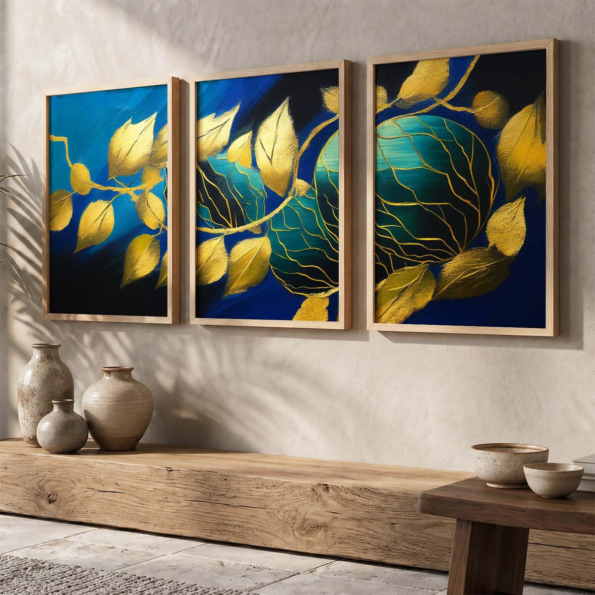 Painting for Wall Decoration - Modern Art Wall Decor Framed Painting for Living Room Bedroom - Framed Wall Posters/Paintings with Frame Set of 3 (Art 2, 10x13 inch)