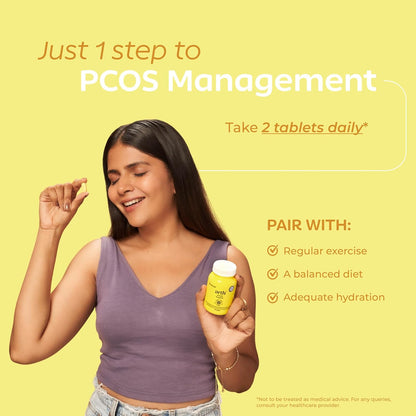 Arth PCOS Support Tablets for Women | With Berberine & Myo-Inositol:D-Chiro Inositol (40:1) | Supports Weight Management & Fertility | Helps Combat Acne & Facial Hair | Supports Healthy Glucose Levels | 60 Veg Tablets