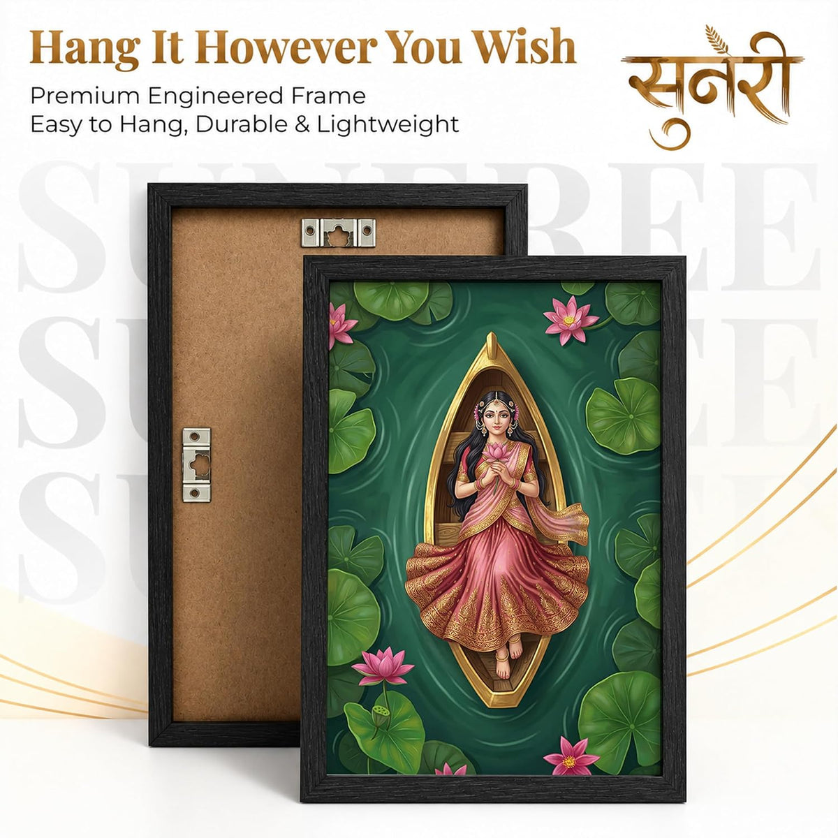 Traditional Indian Wall Art — Set of 2 (ART 21, 13x19 INCHES)