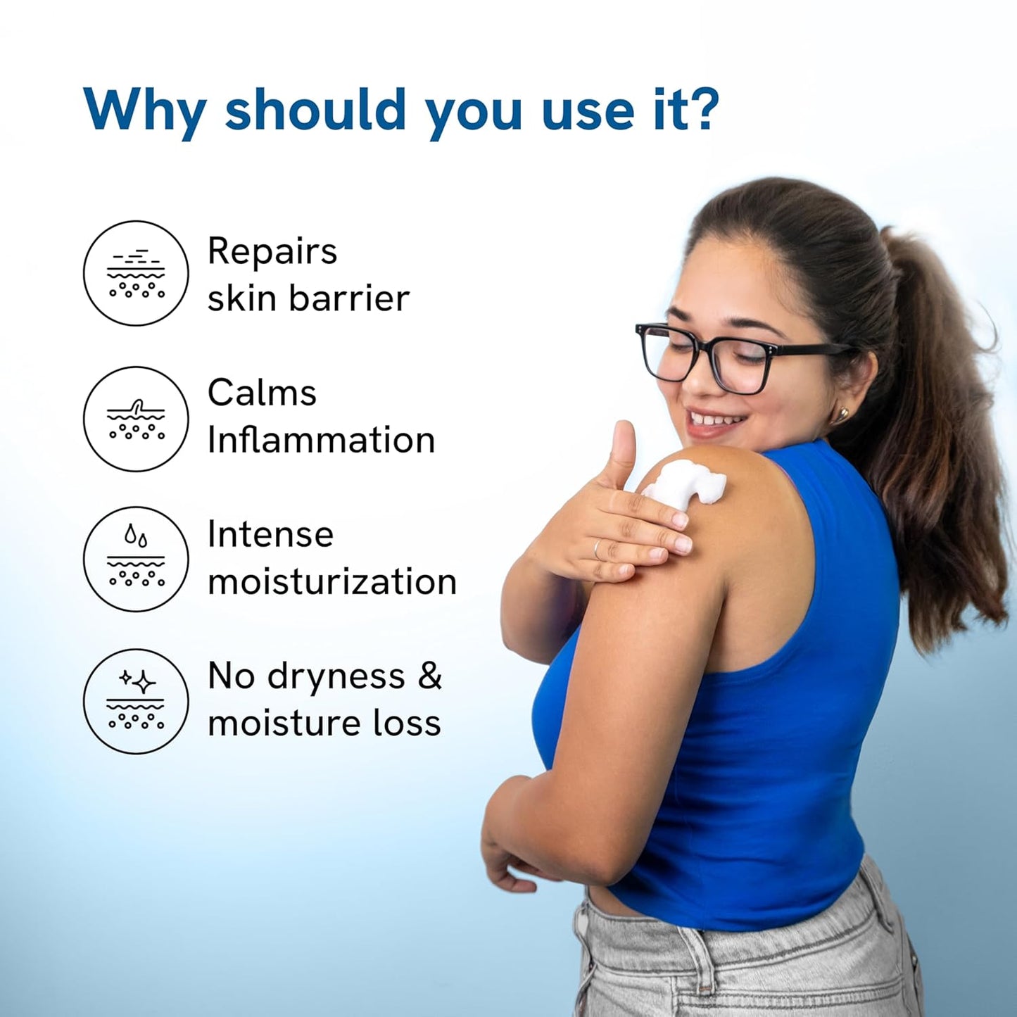 Be Bodywise Hyaluronic Acid Body Wash Mousse | Gives Intense Moisturisation, Repairs Skin Barrier | With Sunflower Oil, Vitamin E & Aloe Extract | 200g