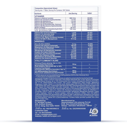 Dr. Morepen Multivitamin Men & Omega 3 Triple Strength - Softgel