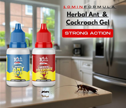 Amish Combo Pack of Eco- Friendly Ant Gel 20g with Amish-C Cockroach Gel 20g for Home Kitchen Ants & Cockroach | Instant Results for Insect Control