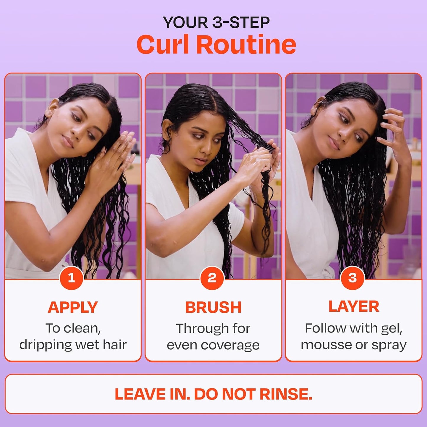 Manetain Leave In Conditioner 100ml for Curly Hair Women | Lightweight Curl Leave In Conditioner for Frizzy Hair | Moisturising, Detangling & Shine Enhancing | Silicone Free, Vegan Formula