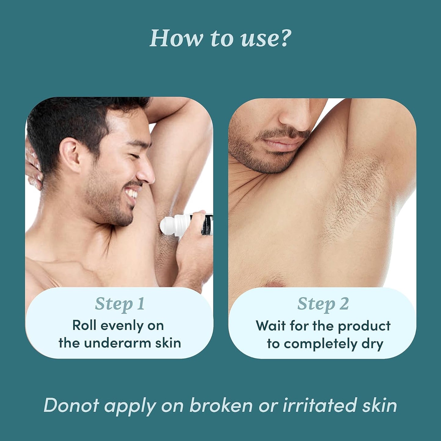 Man Matters Underarm Deodrant Roll-On 50 Ml | Long Lasting Cooling Freshness, Removes Bad Odour, Brightens Underarms | 4% Lactic Acid, 1% Aloe Vera & Menthol | Aluminium Free