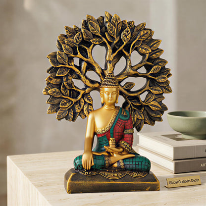 Global Grabbers Buddha Statue Showpiece Idol Home Decor Decoration Items for Living Room and Gifts