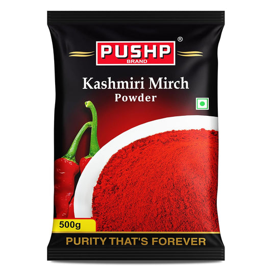 Pushp Brand Kashmiri Red Chilli Powder , 500gm