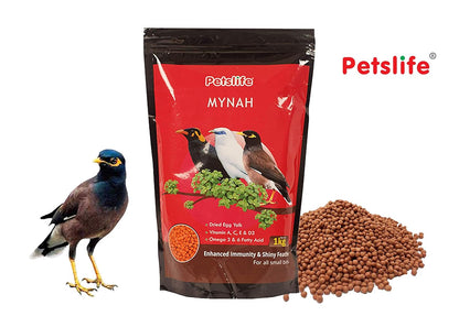 PETSLIFE Bird Food for Mynah, 1 kg