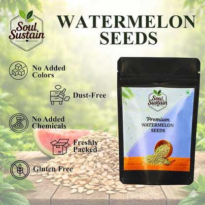 Watermelon Seeds Raw Superfood (80 GM) – Plant Protein Boost, Rich in Fiber & Healthy Fats, Heart & Bone Support, Snack or Recipe Toppers, Smoothies, Salads, Baking, Nutritious Seeds for Daily Use