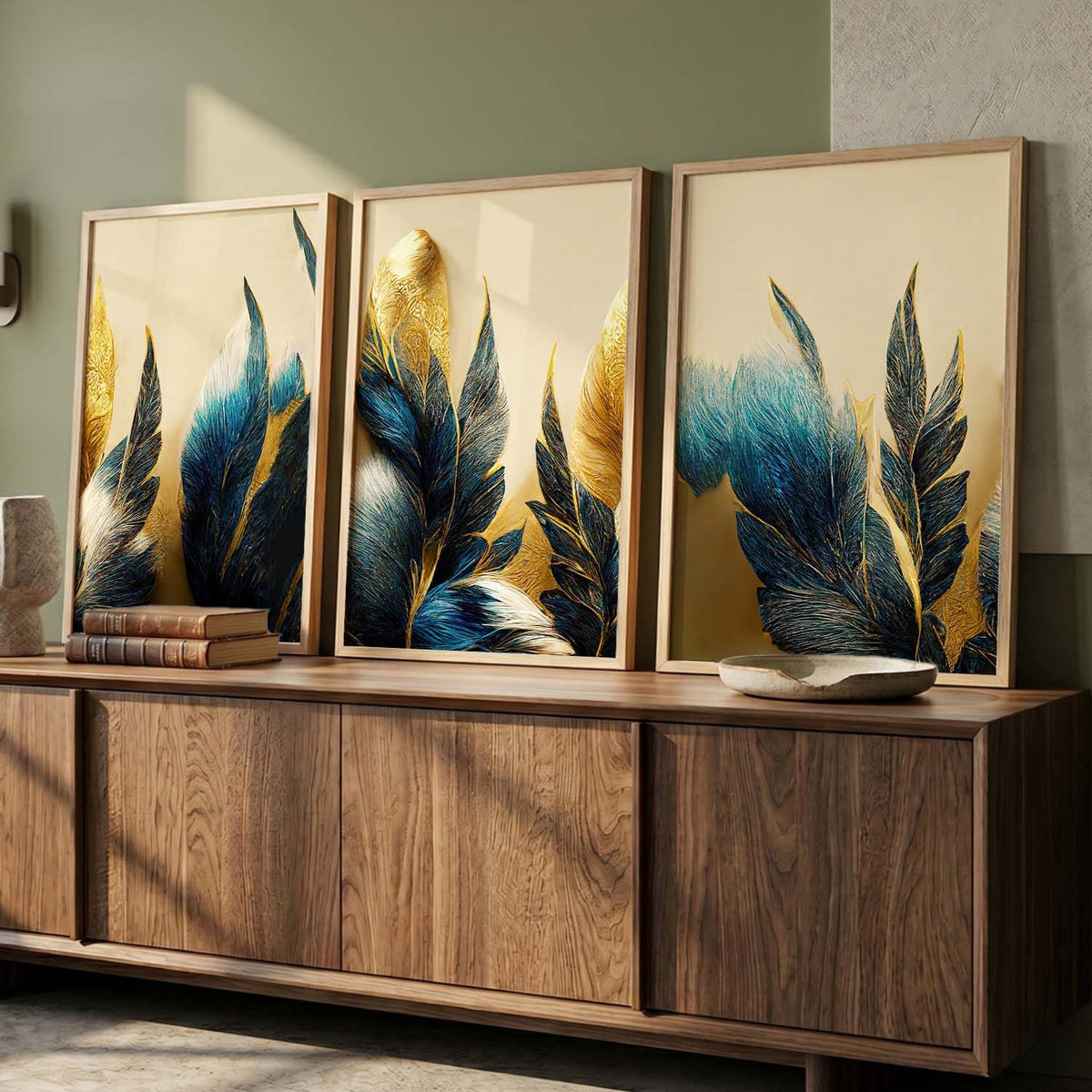Modern Wall Art framed Painting for Wall Decoration - Wall Paintings for Living Room, Bedroom - Big Size Wall Painting Set of 3 (Art 4, 10x13 inch)
