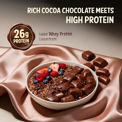 MuscleBlaze High Protein Oats (Cocoa Rich Chocolate, 400g) | 26g Protein | Breakfast Cereals for Weight Management | 26g Protein | Breakfast Cereals for Weight Management