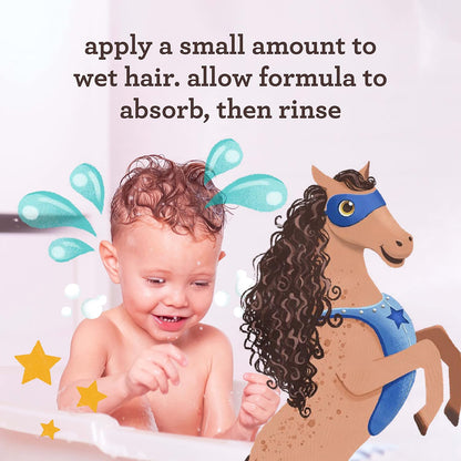 Aveeno Baby Kids Curly Hair Conditioner With Oat Extract & Shea Butter, Gently Nourishes & Hydrates For Defined Curls, Tear-Free & Suitable For Sensitive Skin, Hypoallergenic, 12 Fl. Oz, 1 Count