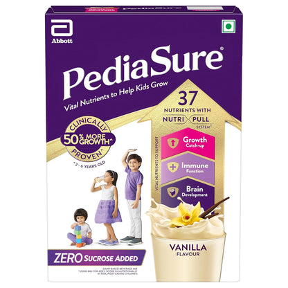 Pediasure Zero Sucrose 400g, Vanilla, Scientifically Designed Nutrition to Help Kids Grow, Pediasure Zero Sugar