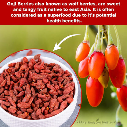 Urban Platter Goji Berries, 200g (Antioxidant-Rich Superfood | Naturally Sweet & Chewy | Great for Snacking, Smoothies & Baking)