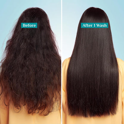 Pilgrim Patua & Keratin Hair SMOOTHENING SHAMPOO for Dry & Frizzy hair | Shampoo for Women & Men | Hair Smoothening & healthy scalp | 200 ml