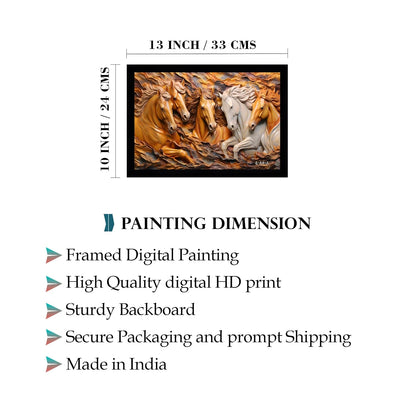Modern Art Painting With Frame 13 Inches X 10 Inches