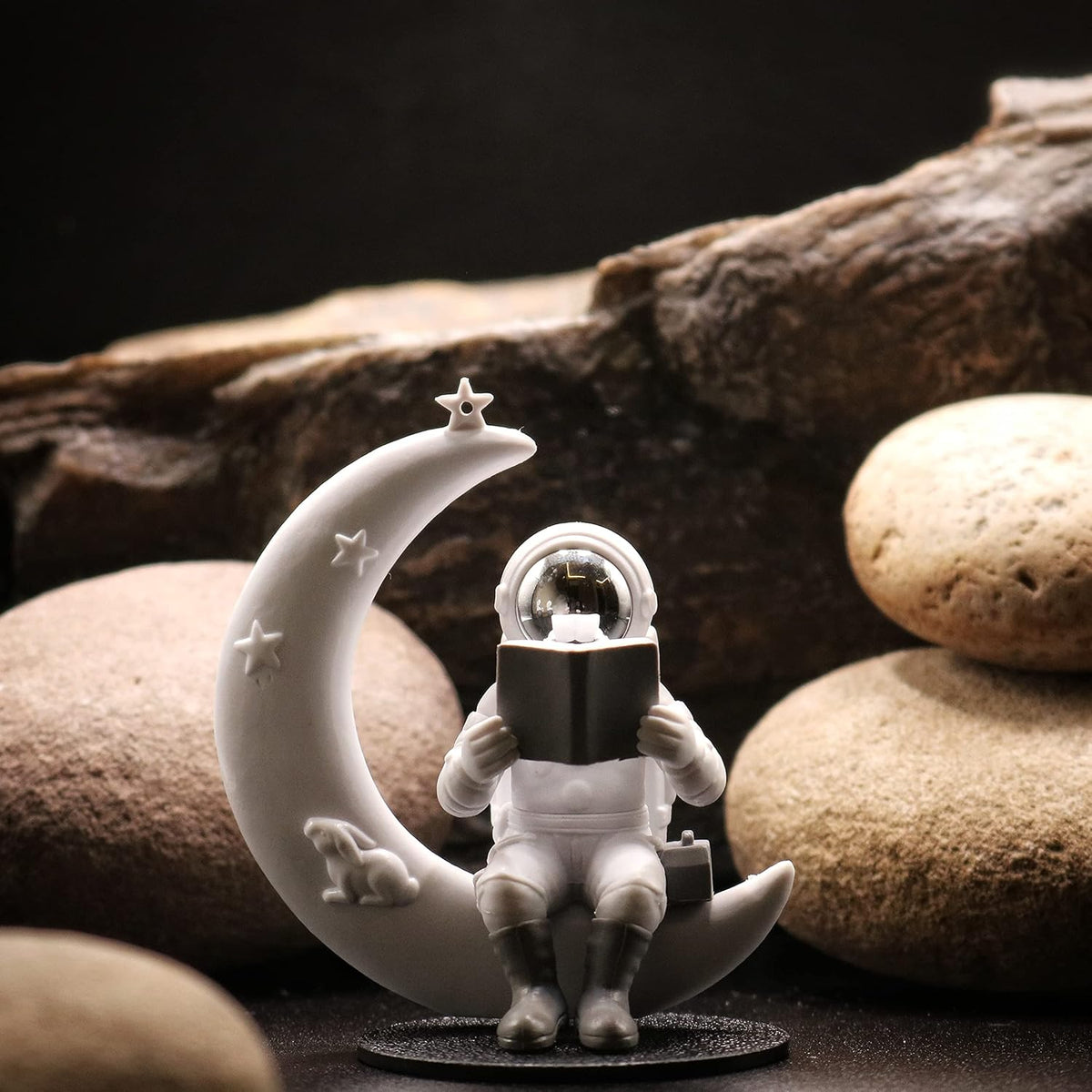 Street27® Cute Outer Space Astronaut Figurine Action Figure Toys Statue for Showpiece Home Living Room Decor Office Desktop Decoration Car Dashboard, Kids Birthday Party Gift, Resin