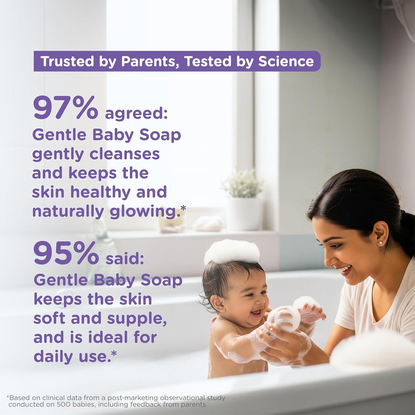 Himalaya Gentle Baby Soap for Newborns | No Post Bath Dryness - 125g | Gentle Cleansing With Phyto-Oil Complex of 100% Natural Oils of Almond & Olive| #1 Doctor Recommended Brand