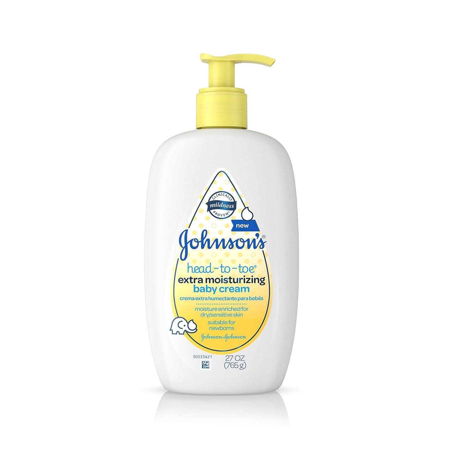 Johnsons Head-To-Toe Extra Moisturizing Baby Cream, 27 Oz