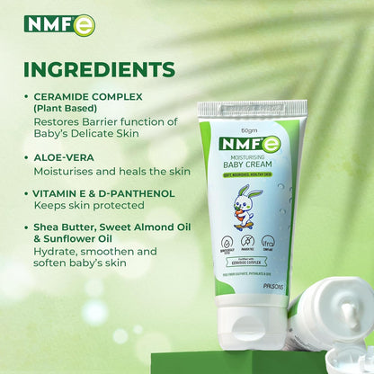 NMFe Baby Cream 50gm for All Skin Types | Vitamin E | Aloe Vera