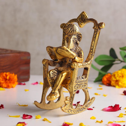 Lord Ganesha Statue | God Idol for Home | Ganesha Wall Décor | God Idol for Pooja Room, Diwali Gift Article (L15 x W10 x H16 cm)