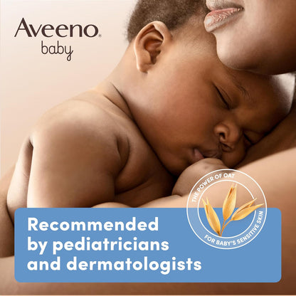 Aveeno Baby Daily Moisturizing Body Lotion | 24 Hour Protection for Sensitive Skin | Active Natural Oats Formula |Paraben Free, Fragrance Free | US Pediatrician Recommended, 532ml