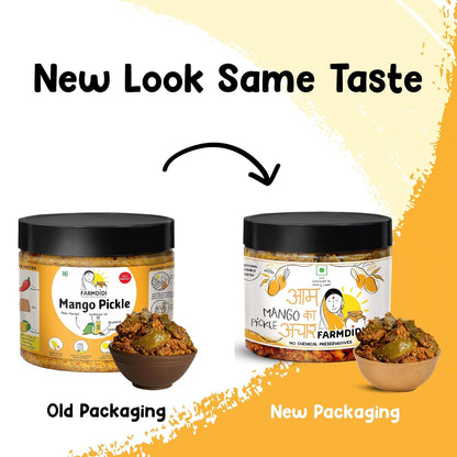 FarmDidi Mango Pickle Homemade Traditional Indian Achar Less Oil Aam Ka Achar Homemade Pickle In Fresh Dry Sukha Aam Ka Achaar Made With Organic Methods & Preservative Free