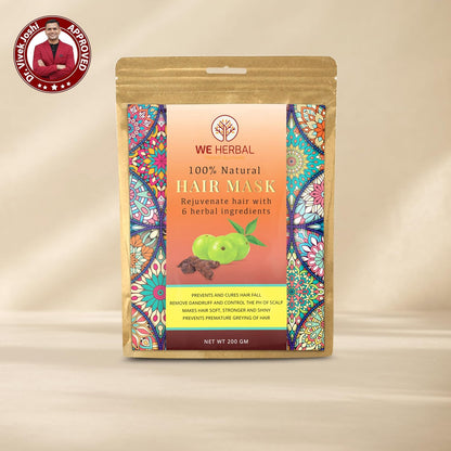 WE HERBAL Hair Mask 200g, Natural Hair Care, Deep Conditioning & Nourishing, Suitable for All Hair Types