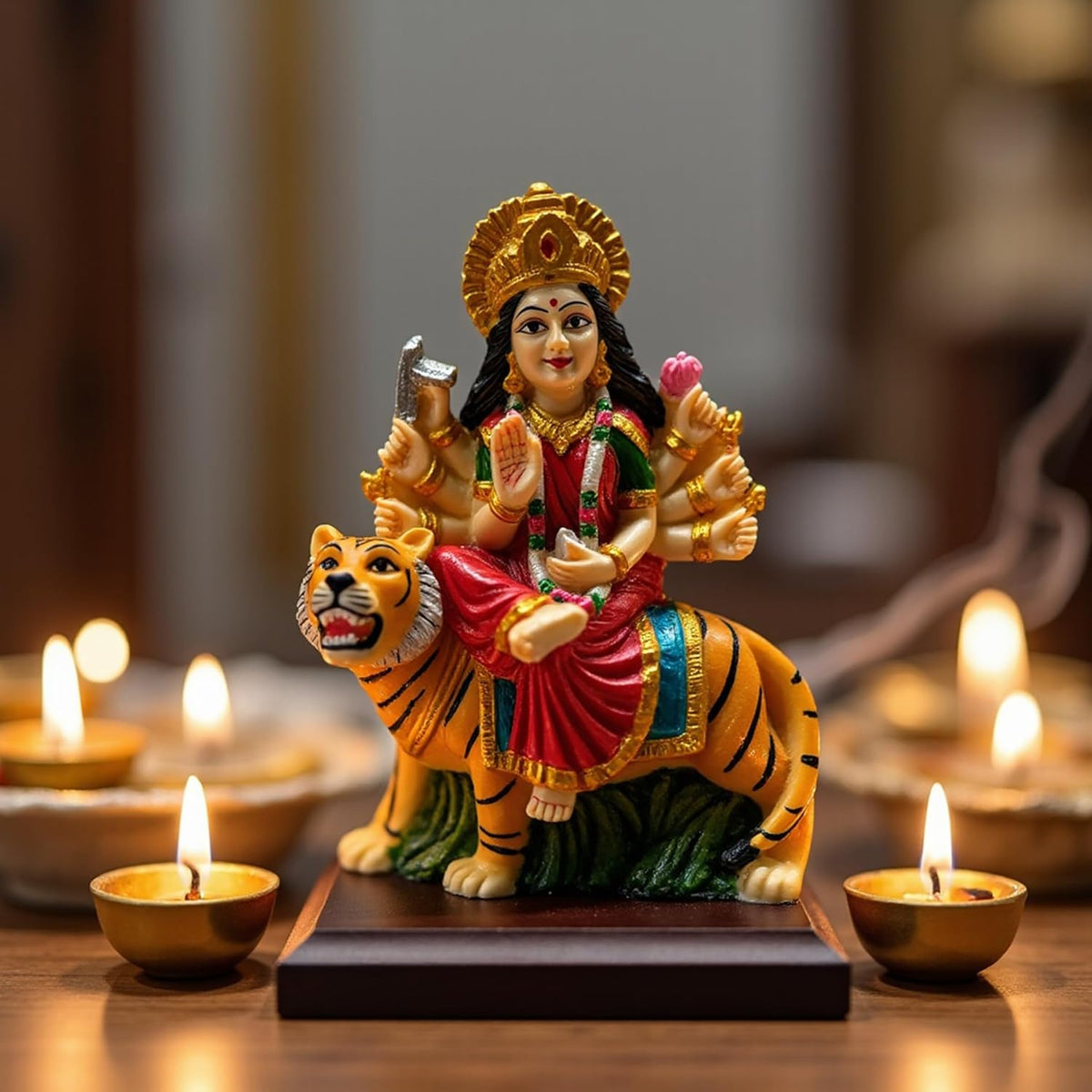 UNOVATE MATA Rani Murti for Home | Durga MATA Idol for Car Dashboard