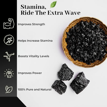 Zephivo Health Veda Organics Original Gold Shilajit with Ashwagandha, Safed Musli, Gokharu & Kesar, +10 Ayurvedic Herbs, Build Muscle Mass - 60 Veg Capsules