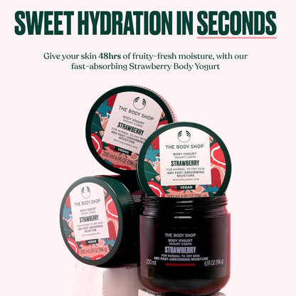 The Body Shop Strawberry Vegan Body Yogurt for Normal to Dry Skin 200ml