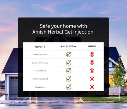 Amish C Herbal Cockroach Gel injection 30grm |10 Minutes Result Guaranty|Removes Entire Cockroach Infestation|Powerful Cockroach Repellent For Home|100% Organic Chemical Free