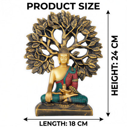 Global Grabbers Buddha Statue Showpiece Idol Home Decor Decoration Items for Living Room and Gifts