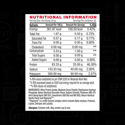 Zephivo GNC Amp Pure Isolate Zero Carb | 2 Lbs | 30 Servings | Boosts Athletic Performance Builds Lean Muscles | Speeds Up Recovery | Digezyme For Easy Digestion | 25G Protein | 6G Bcaa | Chocolate Frosting