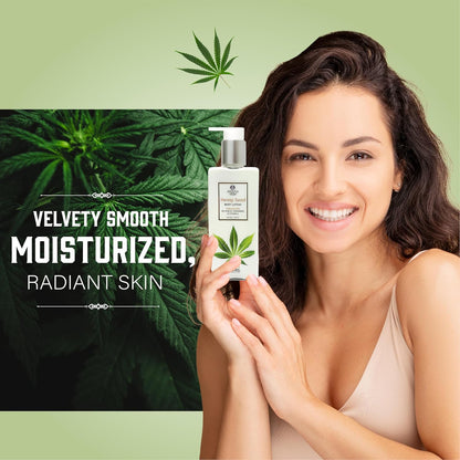 AYOUTHVEDA Hemp Seed Body Lotion with Botanical Ceramides 250ml | Body lotion for Dry Skin with Vitamin E | Suitable for All Skin Types | Protects from Sun Damage.
