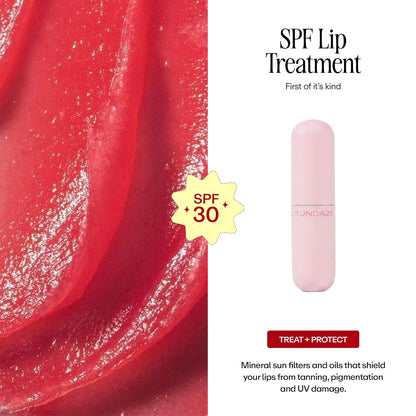 52 Sundaze Berry Butter Tinted Lip Balm SPF 30 PA+++ | With Shea Butter & Acai Berry Butter | Brightens Dark Lips & Evens Lip Tone | Moisturising Lip Balm for Daily Use | For Men & Women | 5 g