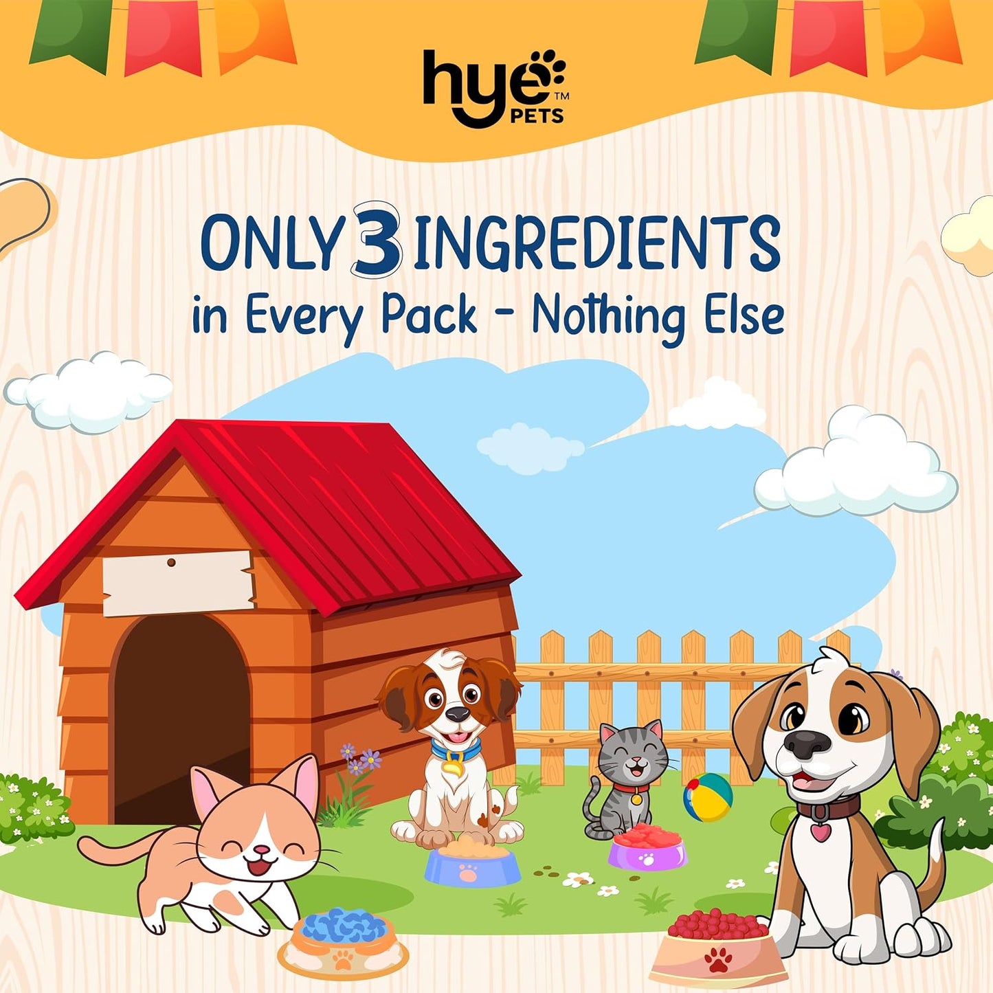 HYE Pets Super Treats for Super Pets – Freeze Dried Treats Made with Goat Milk, Pumpkin & Banana | 30g